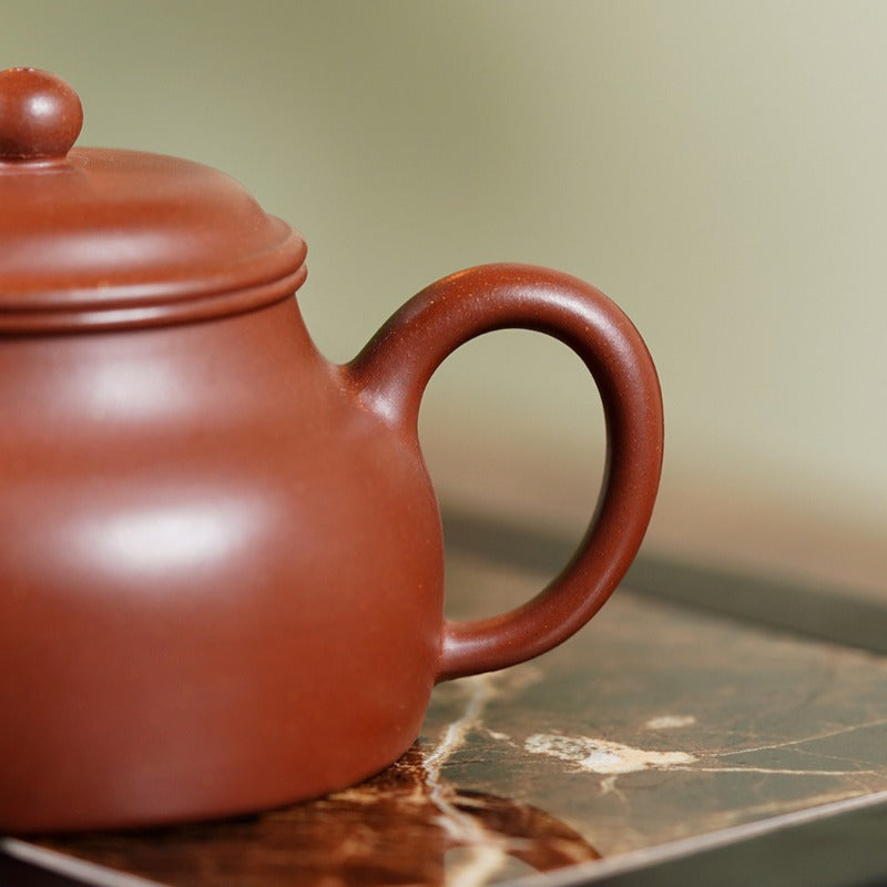 Yixing Zisha Teapot [Pan Hu] (Long Xue Sha - 140ml)