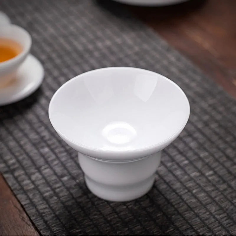 Bing Zhong White Porcelain Sancai Gaiwan Tea Set - YIQIN TEA HOUSE | yiqinteahouse.com | gaiwan, teaware, teaware set