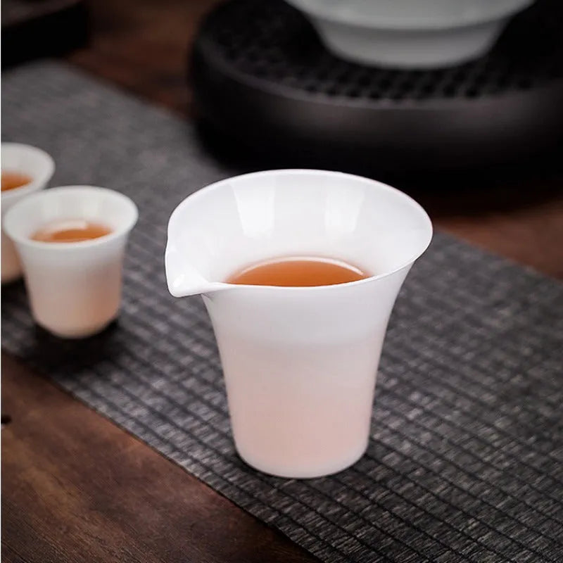 Bing Zhong White Porcelain Sancai Gaiwan Tea Set - YIQIN TEA HOUSE | yiqinteahouse.com | gaiwan, teaware, teaware set