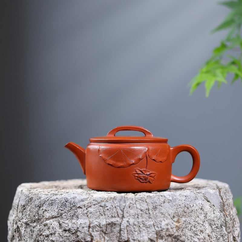 Théière Yixing Zisha [Lotus Hanwa] (Zhao Zhuang Zhu Ni - 180ml)