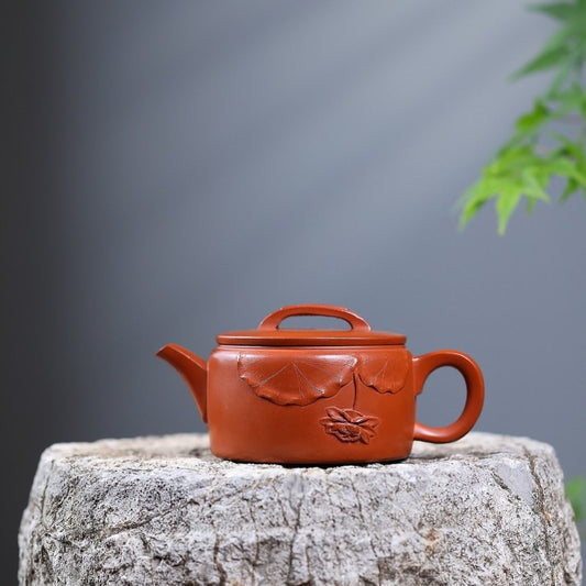 Tetera Yixing Zisha [Lotus Hanwa] (Zhao Zhuang Zhu Ni - 180ml)