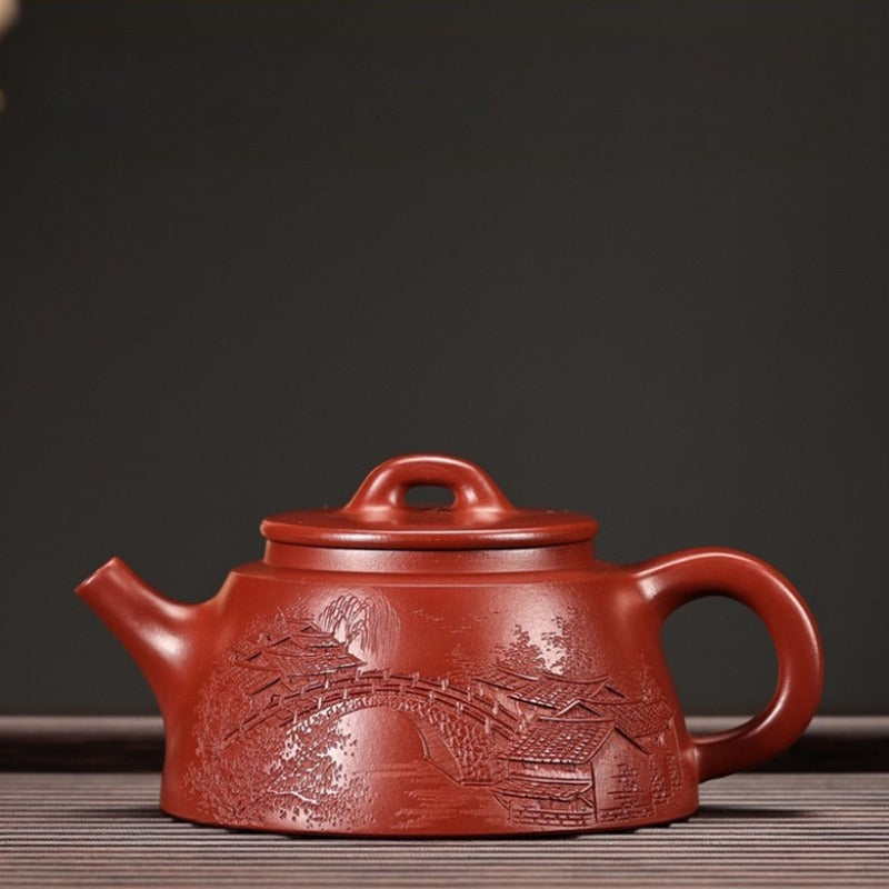 Full Handmade Yixing Zisha Teapot [Yu Zhao Pot] (Dahongpao- 220ml)