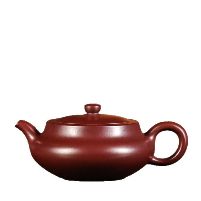 Vollständig handgefertigte Yixing-Zisha-Teekanne 【San Pan Kanne】 (Long Xue Sha - 230 ml)