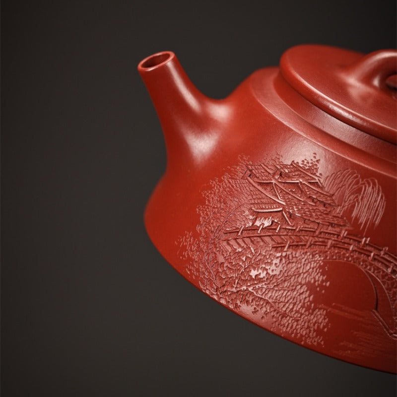 Full Handmade Yixing Zisha Teapot [Yu Zhao Pot] (Dahongpao- 220ml)