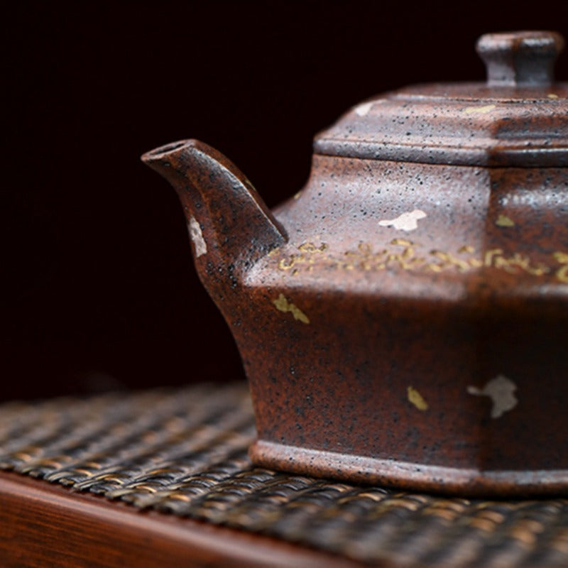 Full Handmade Yixing Zisha Teapot [Liufang Xu Bian] (Firewood Fired Duan Ni - 150ml)