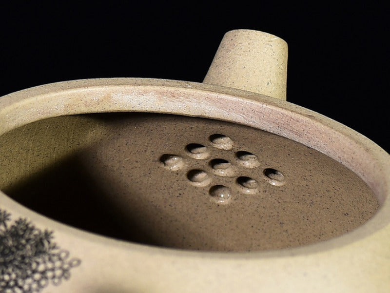 Full Handmade Yixing Zisha Teapot [Color Painted Jingzhou Shi Piao] (Duan Ni - 300ml) - YIQIN TEA HOUSE | yiqinteahouse.com | 200-300ml, full handmade zisha teapot, teapot, teaware