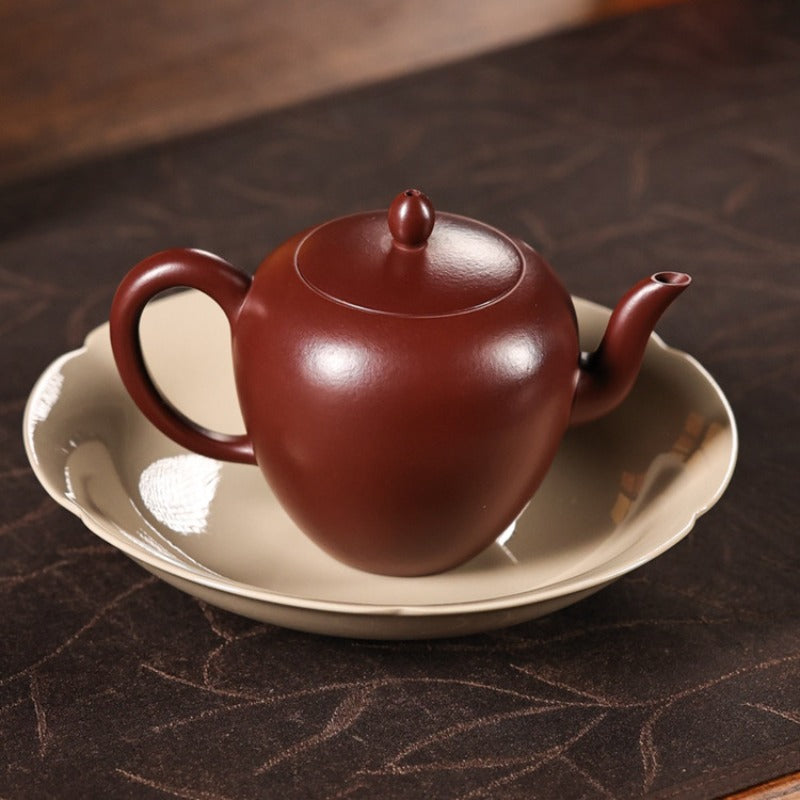 Vollhandgefertigte Yixing Zisha Teekanne [Mini-Schönheitsschulter] (Zi Zhu Ni - 130ml)