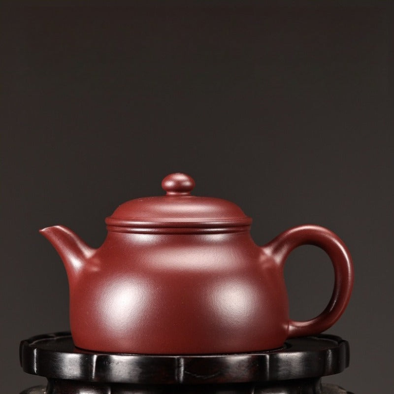 Vollständig handgefertigte Yixing-Zisha-Teekanne 【Huan Yin Kanne】 (Long Xue Sha - 160 ml)