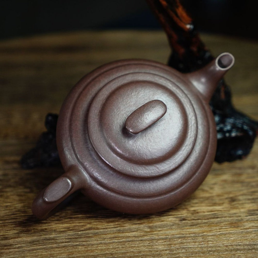 Full Handmade Yixing Zisha Teapot [Shang Xin Qiao Pot] (Zi Ni - 210ml) - YIQIN TEA HOUSE | yiqinteahouse.com | 200-300ml, full handmade zisha teapot, plain smooth, teapot, teaware