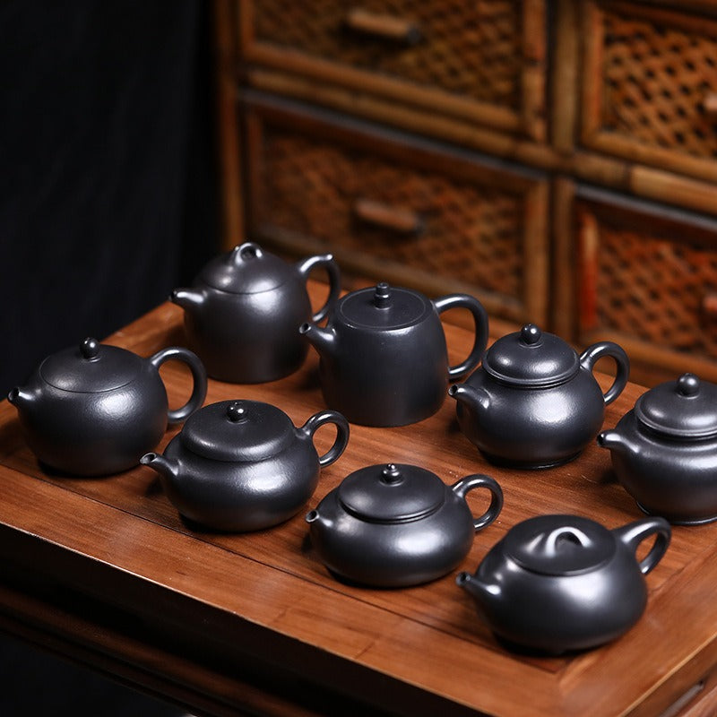 Yixing-Zisha-Teekanne [Reduktionsbrand-Serie] (Reduzierend gebrannter Zhu Ni - 150-220 ml)