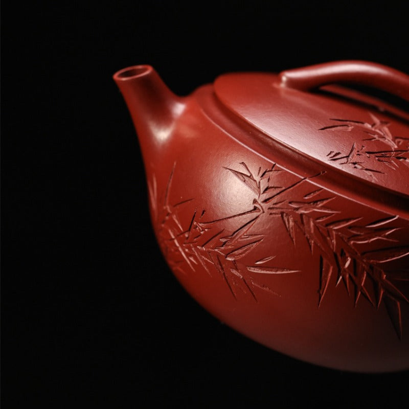 Full Handmade Yixing Zisha Teapot [Hanwa Pot] (Dahongpao - 160ml)