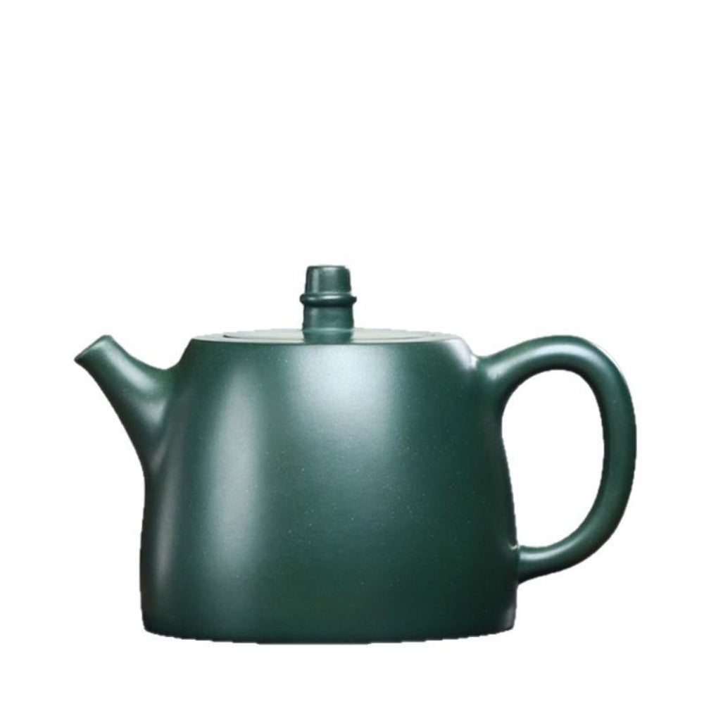 全手工宜兴紫砂茶壶 [汉铎壶] (民国绿泥 - 180ml)