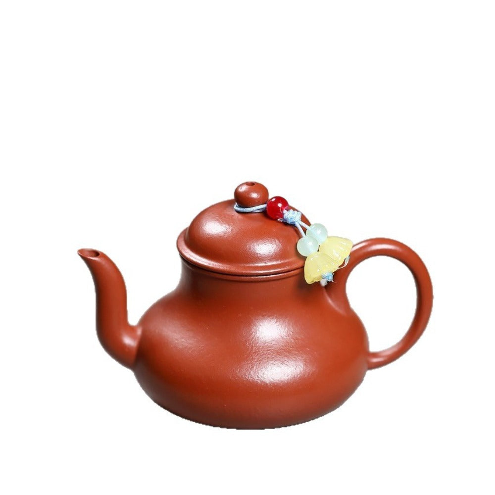 Yixing Zisha Teapot [Mini Si Ting] (Wrinkled Skin Zhu Ni - 100ml)