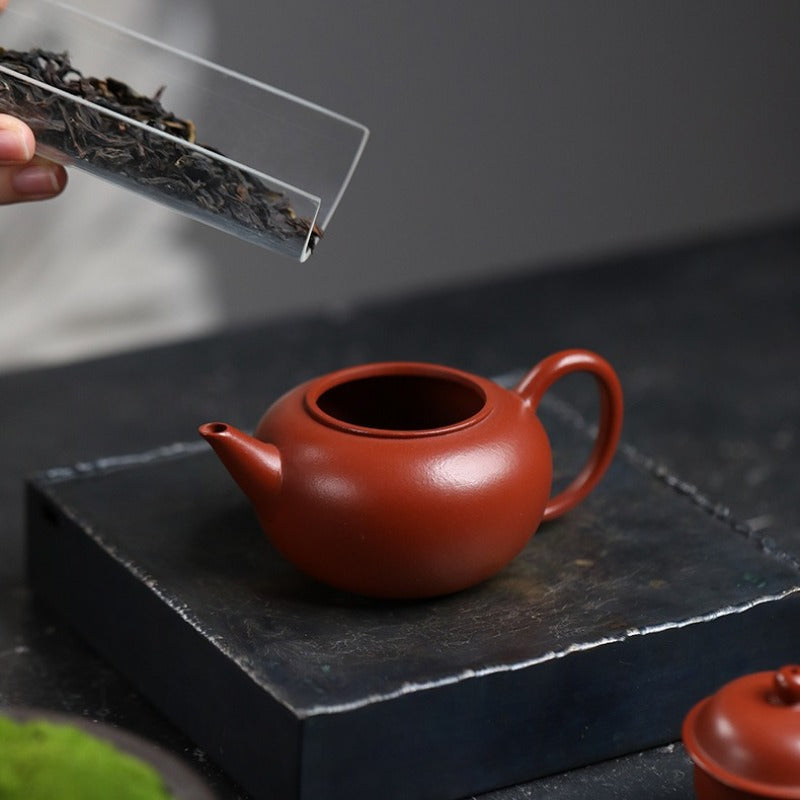 Yixing Zisha Teapot [Shui Ping] (Zhu Ni - 130ml)