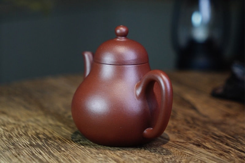 全手工宜兴紫砂茶壶 [思亭壶] (底槽清 - 120ml)