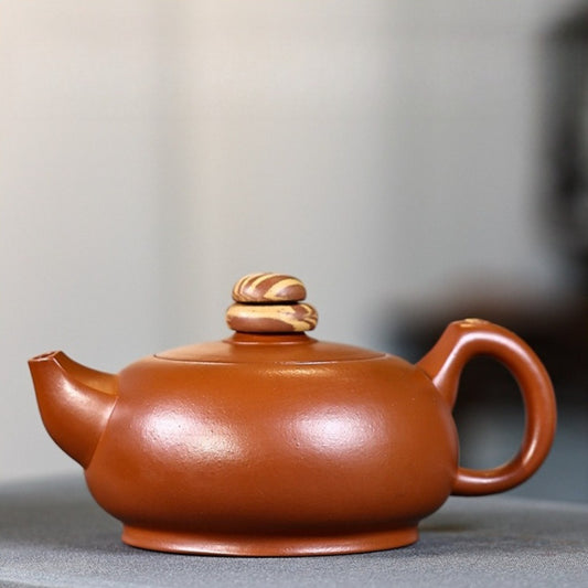 Full Handmade Yixing Zisha Teapot [Fortune Arrives] (Xiao Meiyao Zhu Ni - 260ml)
