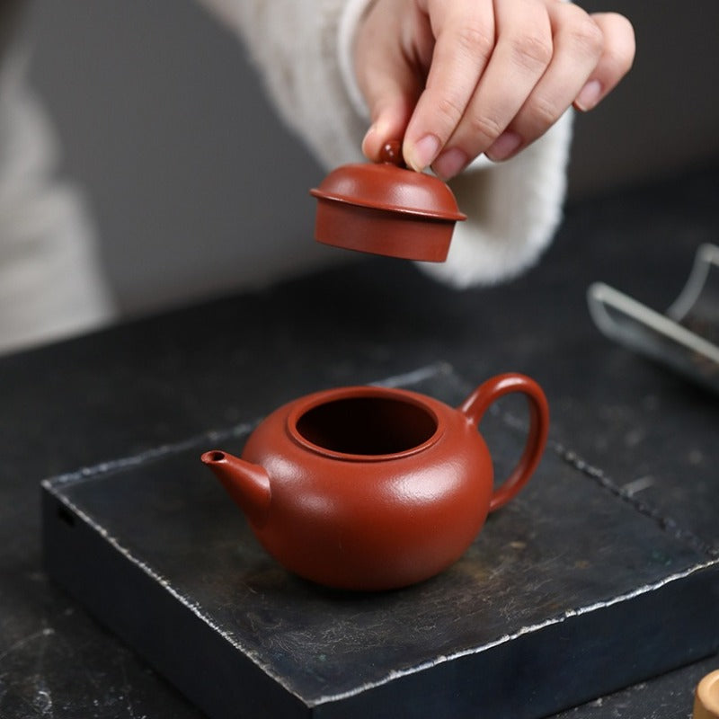 Yixing Zisha Teapot [Shui Ping] (Zhu Ni - 130ml)