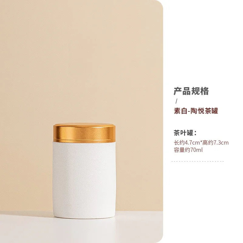 Balang Teh Seramik | Bekas Teh | Bekas Teh Mini Perjalanan [Tao Yue] 70ml