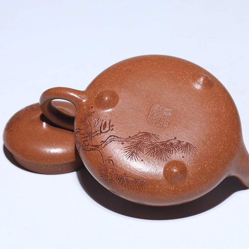Théière Yixing Zisha exquise [Songfeng Hantang Shi Piao] (Jiang Po Ni - 240ml)