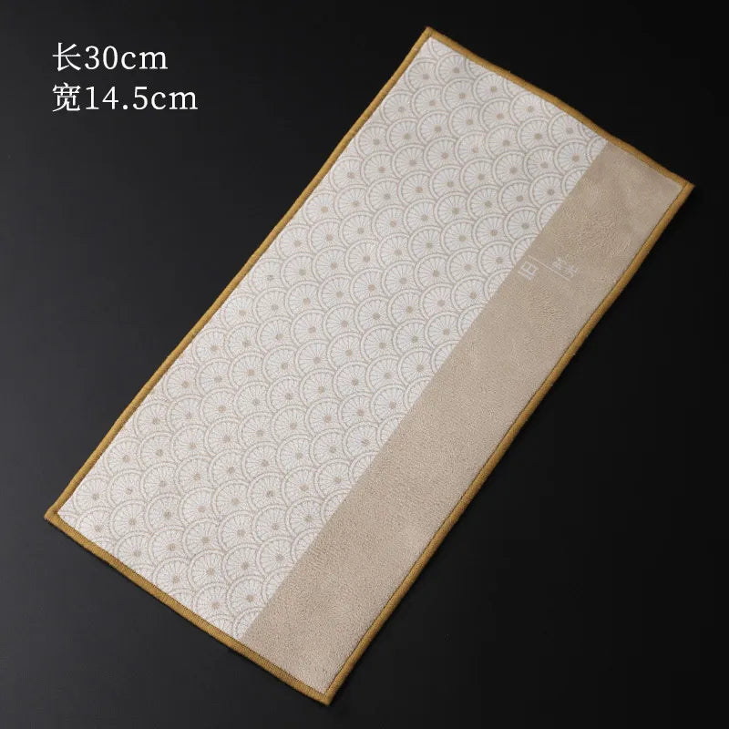 Chinese Style Zen Tea Towel [Met Confidant] - YIQIN TEA HOUSE | yiqinteahouse.com | tea accessories, tea towel, teaware