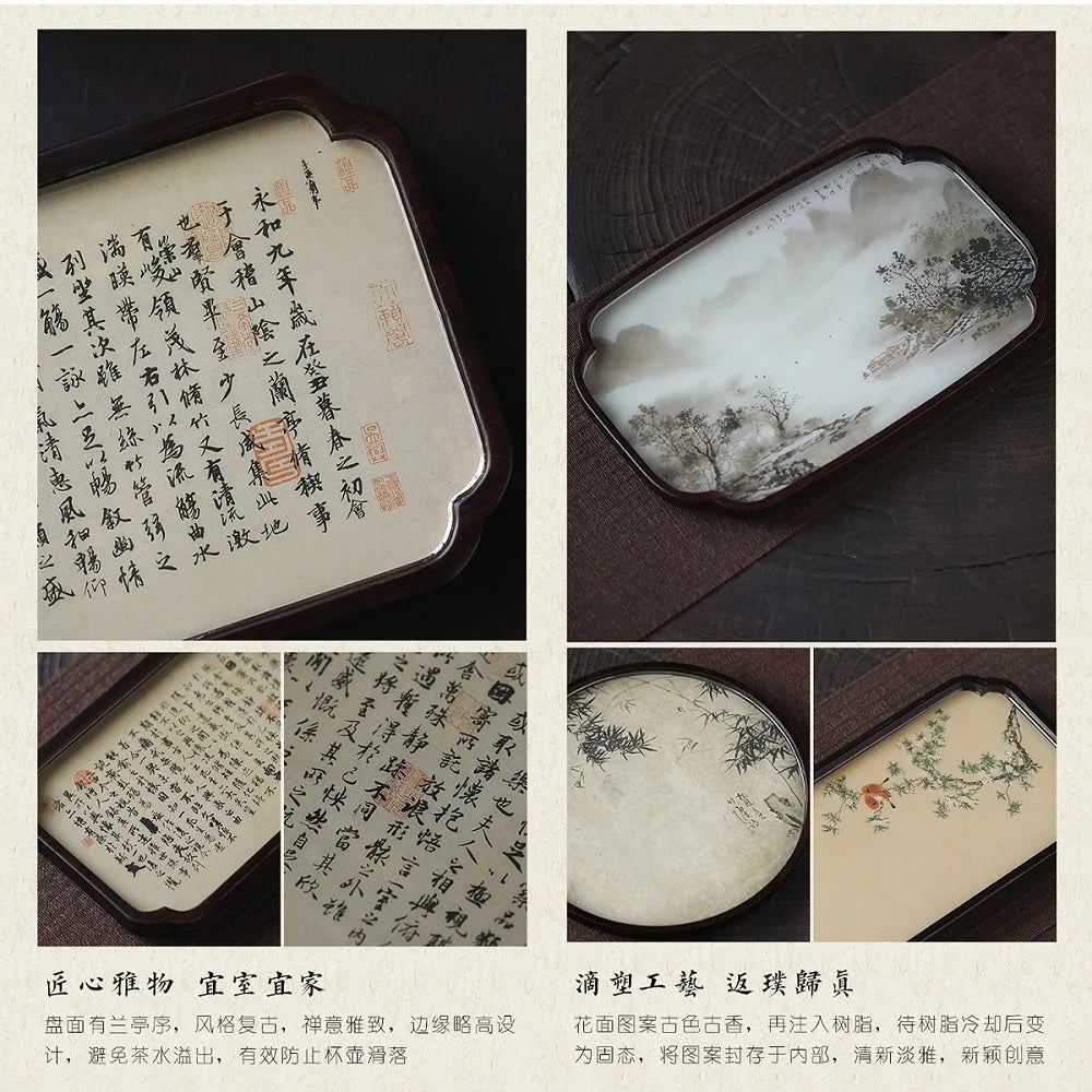 Chinese Sytle [Lanting Xu] Bamboo Tea Tray - YIQIN TEA HOUSE | yiqinteahouse.com | new arrival, tea tray, teaware