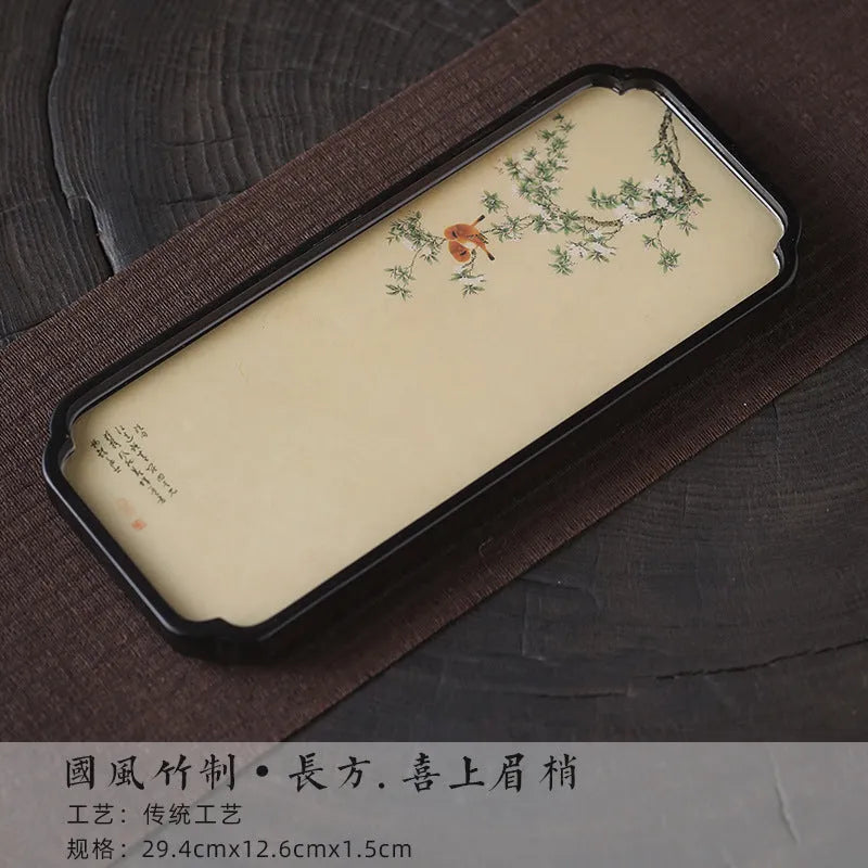 Chinese Sytle [Lanting Xu] Bamboo Tea Tray - YIQIN TEA HOUSE | yiqinteahouse.com | new arrival, tea tray, teaware