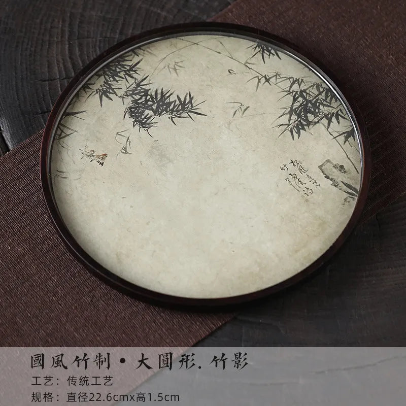 Chinese Sytle [Lanting Xu] Bamboo Tea Tray - YIQIN TEA HOUSE | yiqinteahouse.com | new arrival, tea tray, teaware