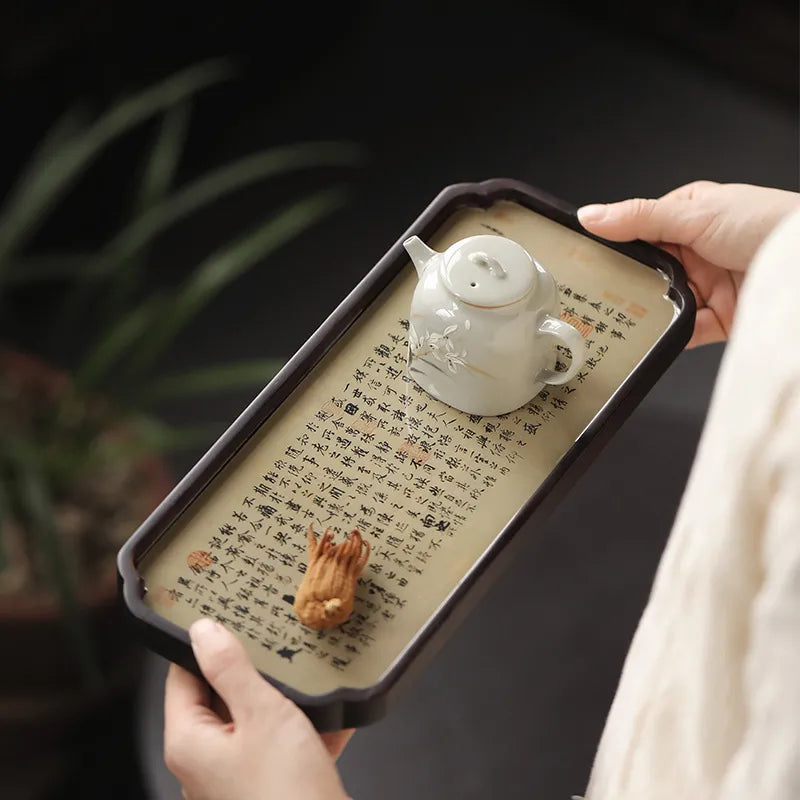 Chinese Sytle [Lanting Xu] Bamboo Tea Tray - YIQIN TEA HOUSE | yiqinteahouse.com | new arrival, tea tray, teaware