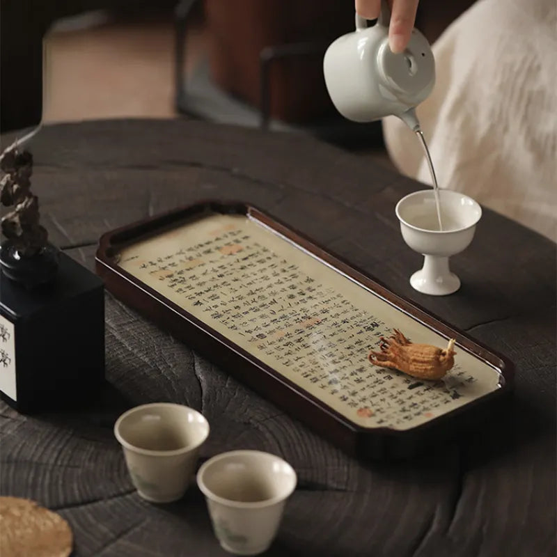 Chinese Sytle [Lanting Xu] Bamboo Tea Tray - YIQIN TEA HOUSE | yiqinteahouse.com | new arrival, tea tray, teaware