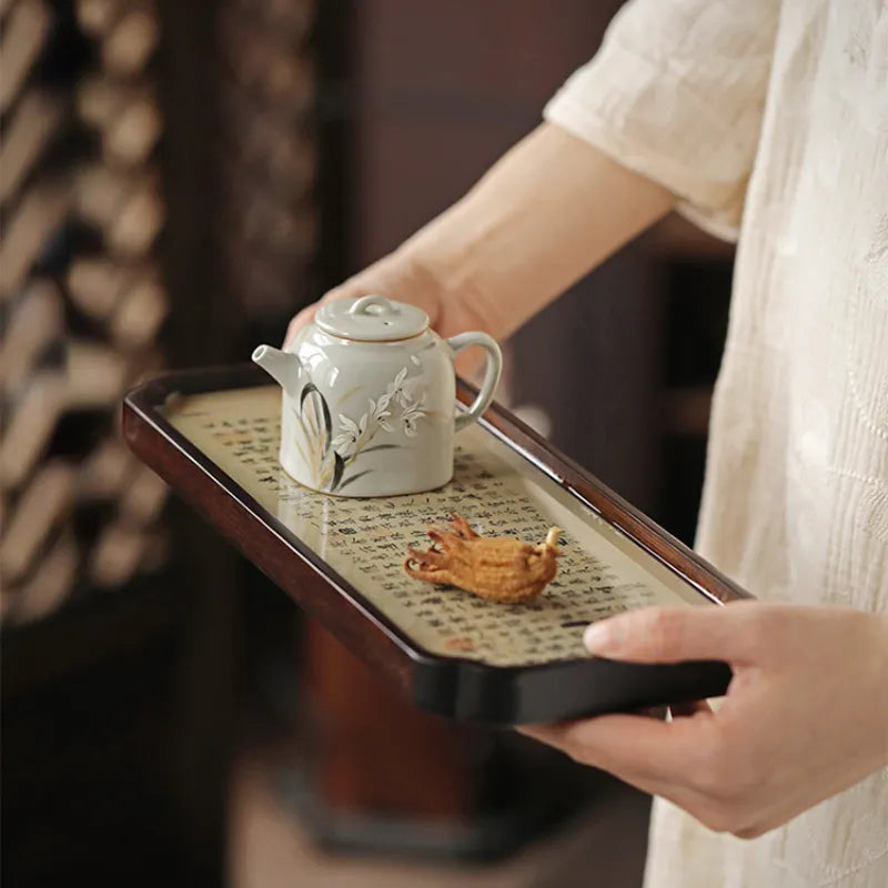 Chinese Sytle [Lanting Xu] Bamboo Tea Tray - YIQIN TEA HOUSE | yiqinteahouse.com | new arrival, tea tray, teaware