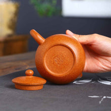 Load image into Gallery viewer, Full Handmade Yixing Zisha Teapot [Xishi Pot 西施壶] (Jiang Po Ni - 220ml)
