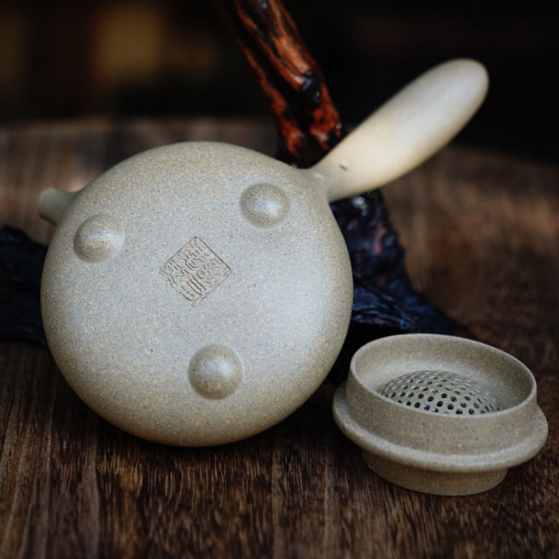 Théière Yixing Zisha entièrement faite à la main [Pot Tang Yu] (Qing Duan Ni - 180 ml)