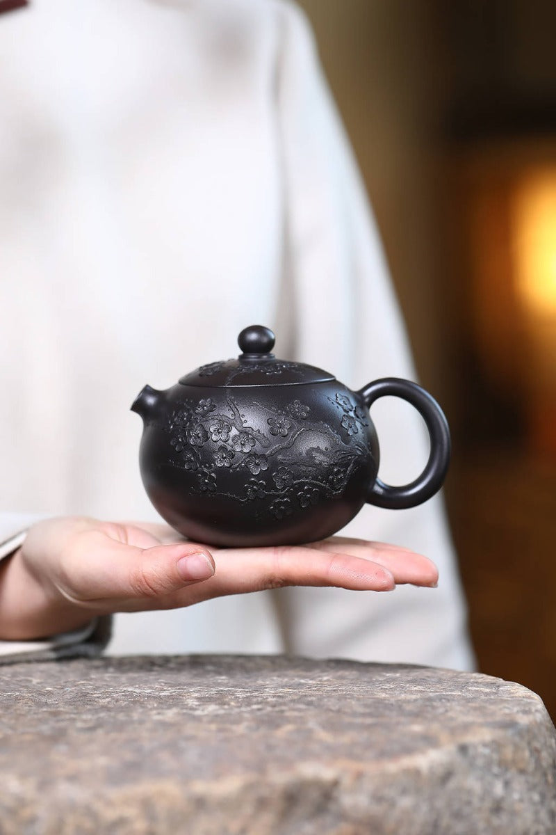 Yixing-Zisha-Teekanne [Xishi Pot] (Hei Ni - 270 ml)
