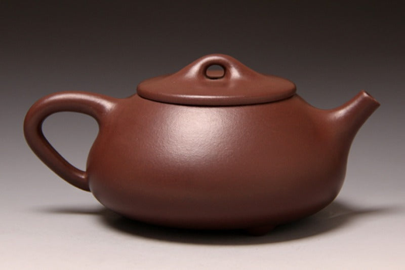 Théière Yixing Zisha entièrement faite à la main [Pot Jingzhou Shi Piao] (Zi Ni - 370 ml)