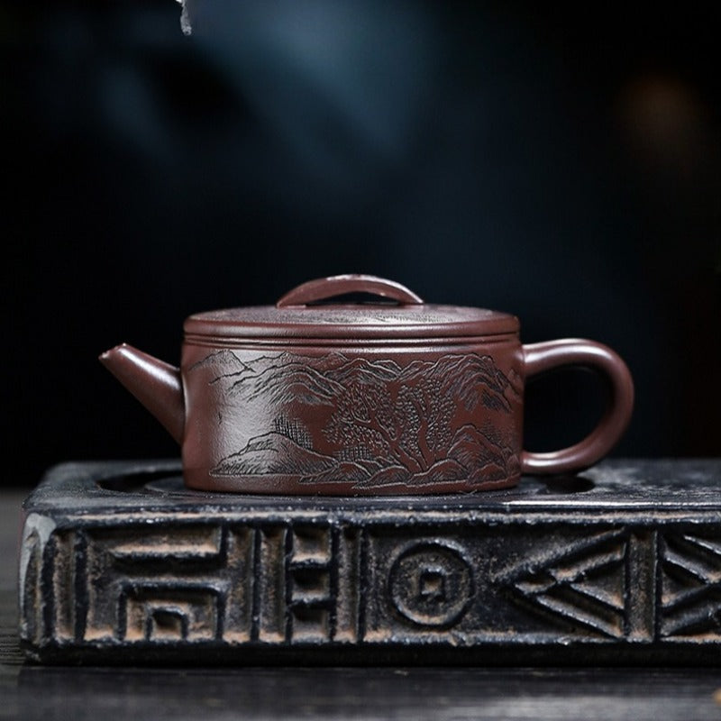 Yixing Zisha Teapot [Xishan Hanwa] (Lao Zi Ni - 180ml)
