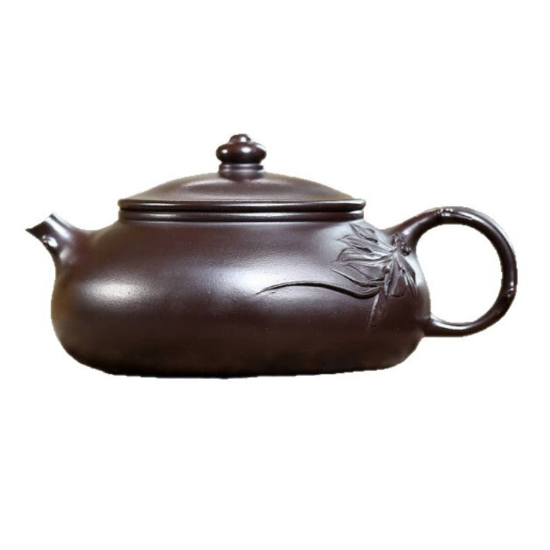 Yixing Zisha Teapot [Peach Leaf Han Jiang] (Zi Ni - 240ml)