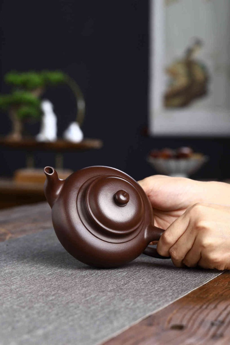 Théière Yixing Zisha entièrement faite à la main [Pot Xiao Ying] (Shi Hong - 360ml)
