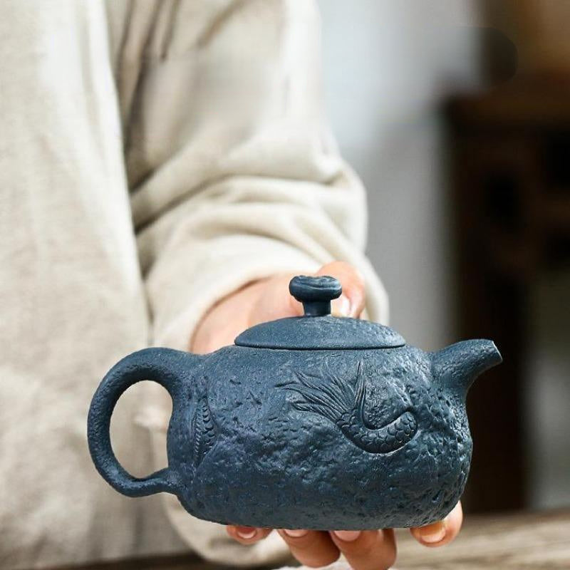 Yixing Zisha Teapot [Long Gongchun] (Lu Ni - 280ml)