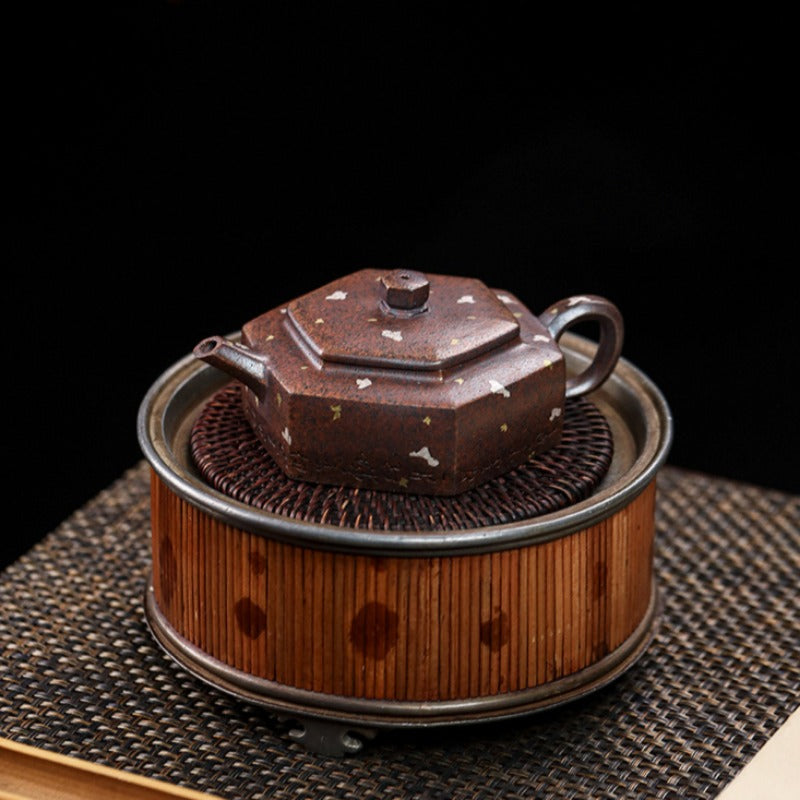 Full Handmade Yixing Zisha Teapot [Liufang De Zhong] (Firewood Fired Duan Ni - 150ml) - YIQIN TEA HOUSE | yiqinteahouse.com | <200ml, full handmade zisha teapot, teapot, teaware