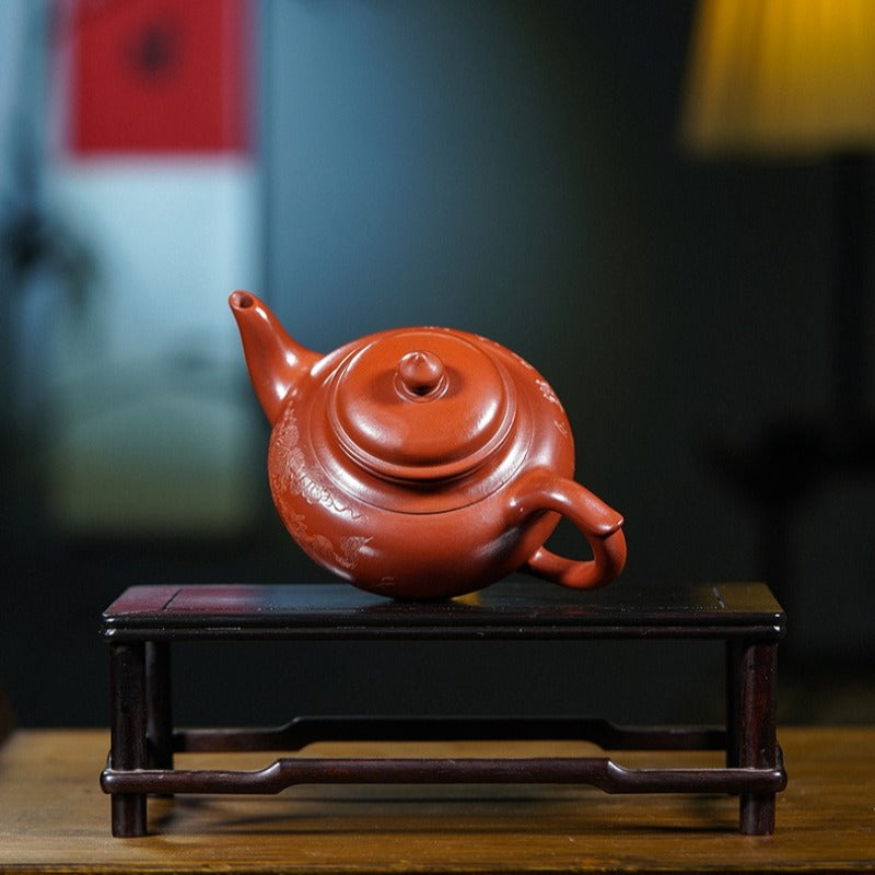 Théière Yixing Zisha entièrement faite à la main [Pot Xiao Ying] (Dahongpao - 350ml)