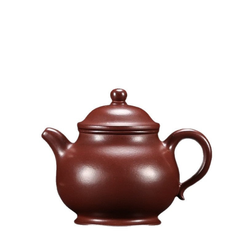 Vollhandgefertigte Yixing Zisha Teekanne [Gao Pan Kanne] (Hong Pi Long - 150ml)