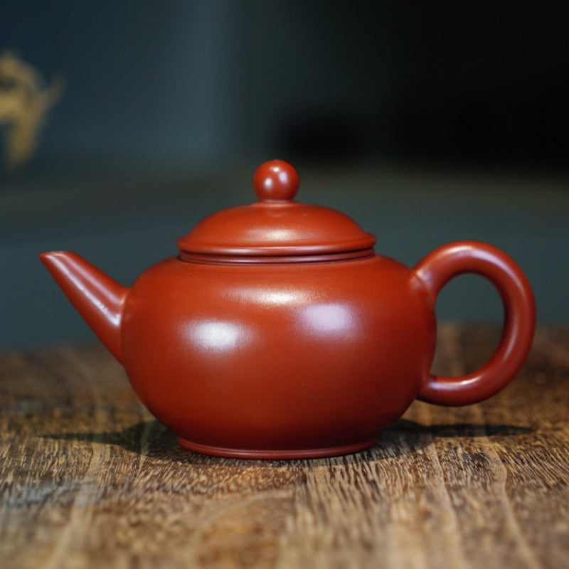 Full Handmade Yixing Zisha Teapot [Shui Ping Pot] (Dahongpao - 200ml)