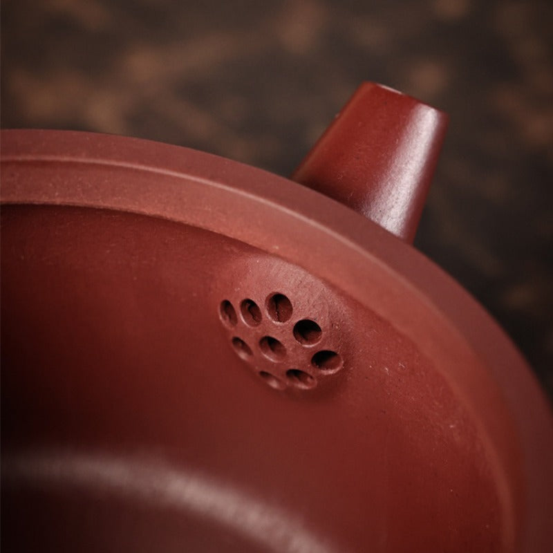 Théière Yixing Zisha entièrement faite à la main [Mini pot Hanwa] (Long Xue Sha - 140ml)