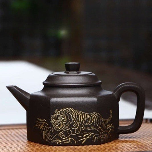 Full Handmade Yixing Zisha Teapot [Jianliu De Zhong] (Shi Huang - 300ml)