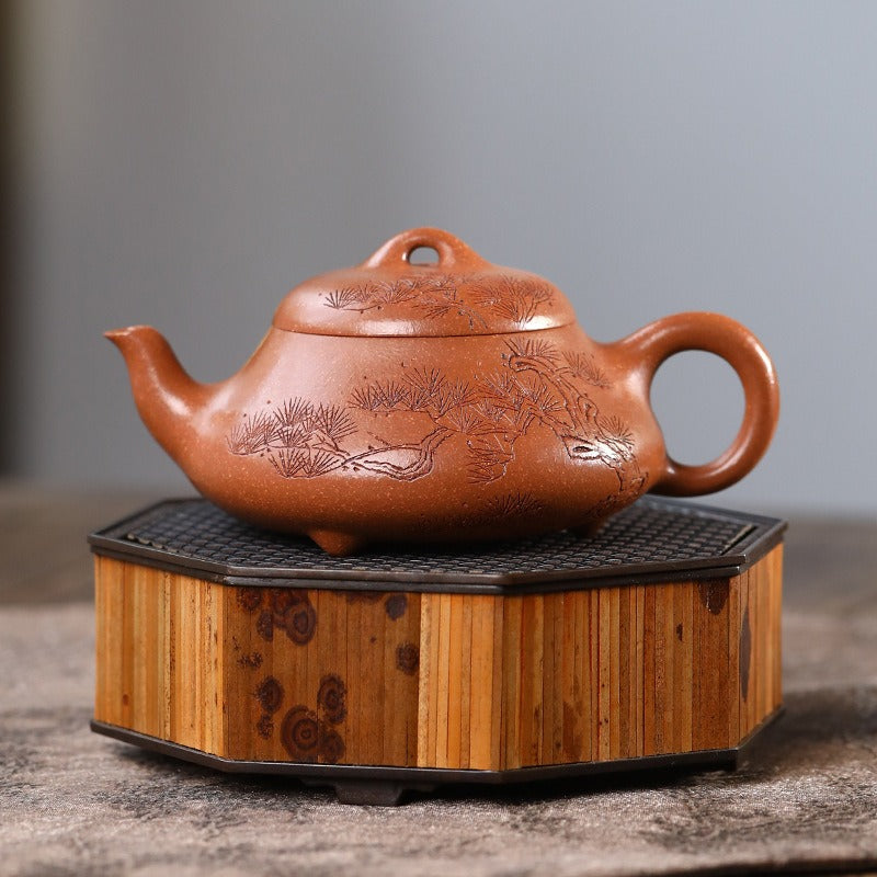 Théière Yixing Zisha exquise [Songfeng Hantang Shi Piao] (Jiang Po Ni - 240ml)