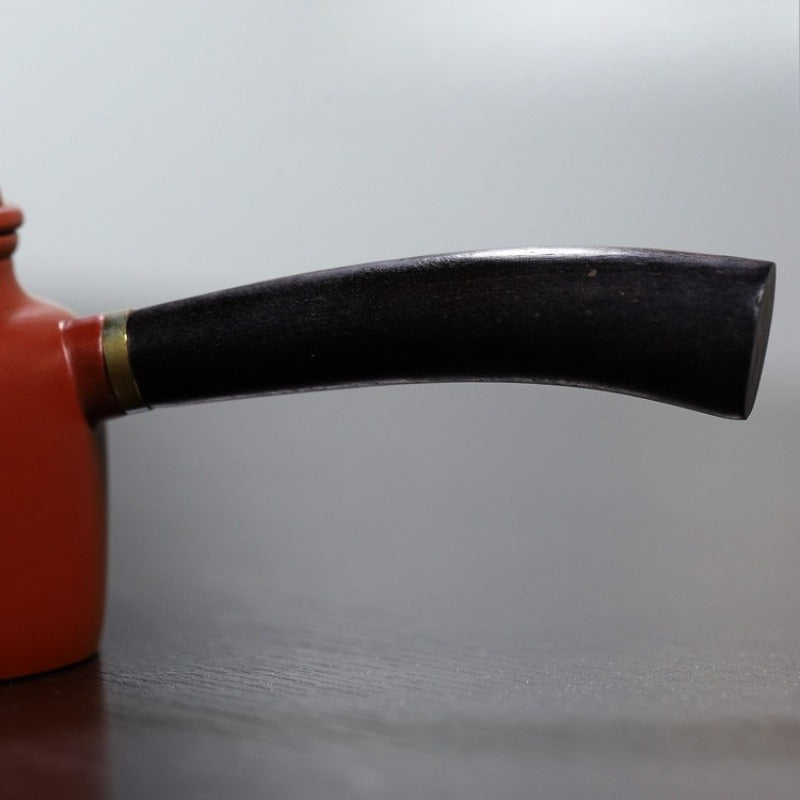 宜兴紫砂茶壶【唐羽德钟】（紫朱泥/大红袍 - 200ml）