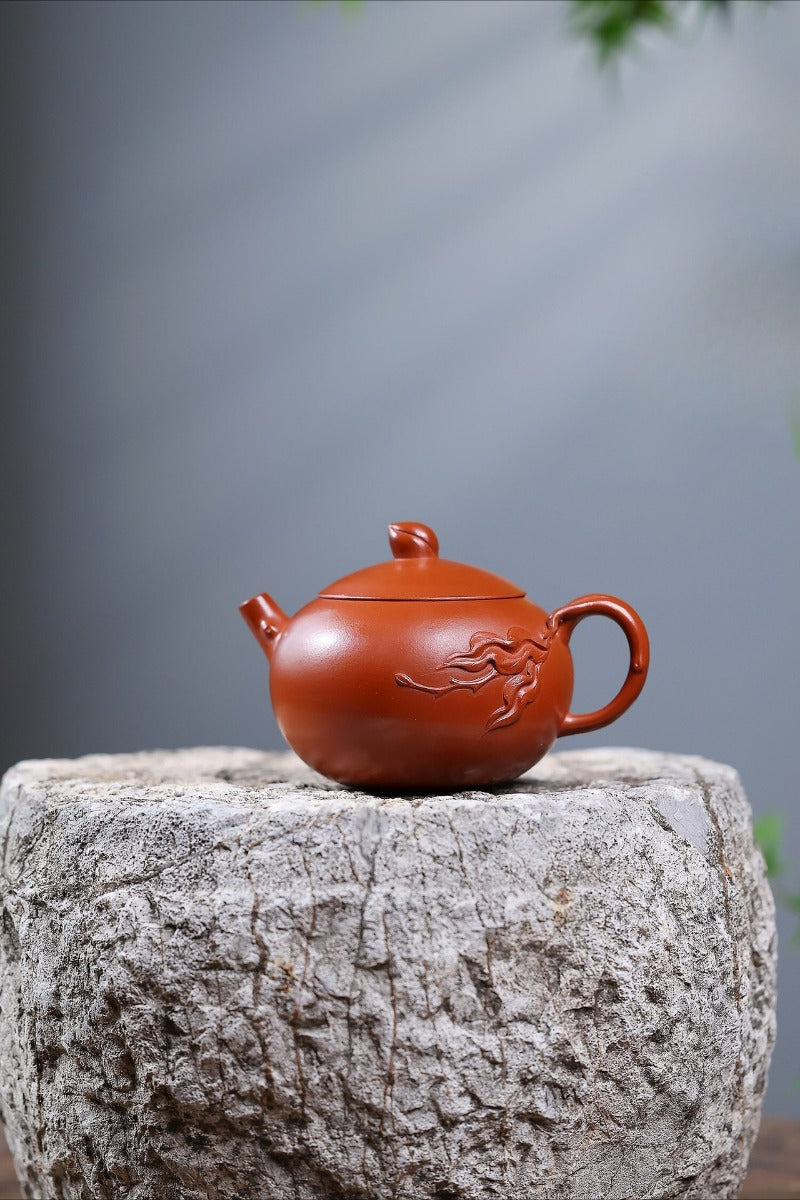 Teko Zisha Yixing [Peach Xishi] (Zhao Zhuang Zhu Ni - 240ml)