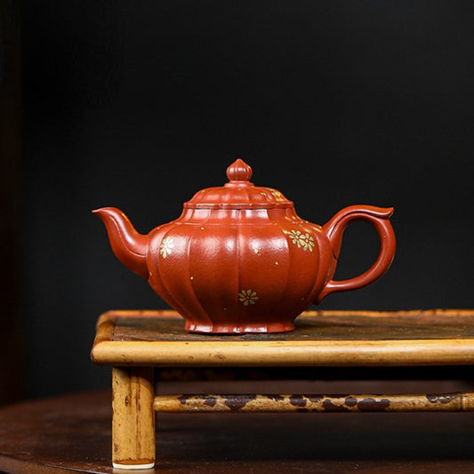 Full Handmade Yixing Zisha Teapot [Piao Hua Xiao Ying] (Xiao Meiyao Zhu Ni - 180ml)