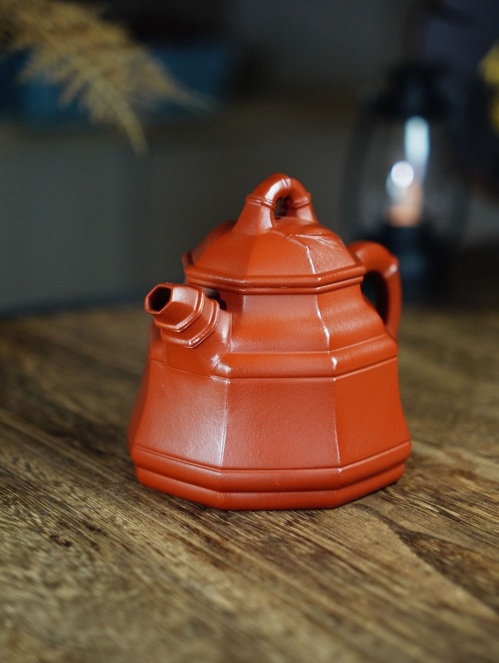 Full Handmade Yixing Zisha Teapot [Bafang Zhu Ding Pot] (Zhu Ni - 300ml)