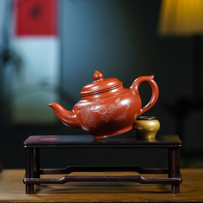 Théière Yixing Zisha entièrement faite à la main [Pot Xiao Ying] (Dahongpao - 350ml)